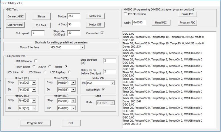 Support of TB6600 based motor drivers with the GGC adapter – GMFC